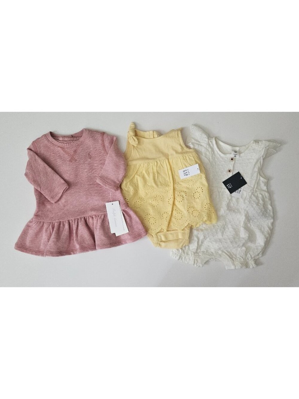 Baby Gap 0-3-6 M NWT Girls Ralph Lauren Dress Romper Lot